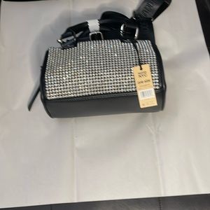 Steve Madden NYC Diamondlike Black Sparkle Bag